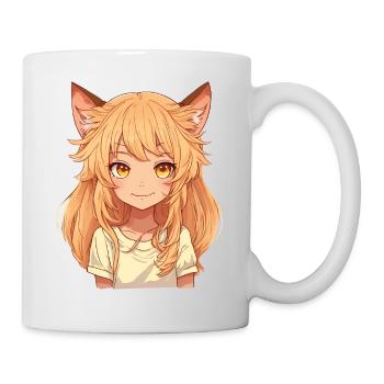 Kemonomimi Anime Manga Kawaii Chibi Girl Character - Mug - white - Right