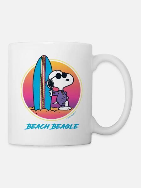 Peanuts Snoopy Beach Beagle - Mug blanc - blanc