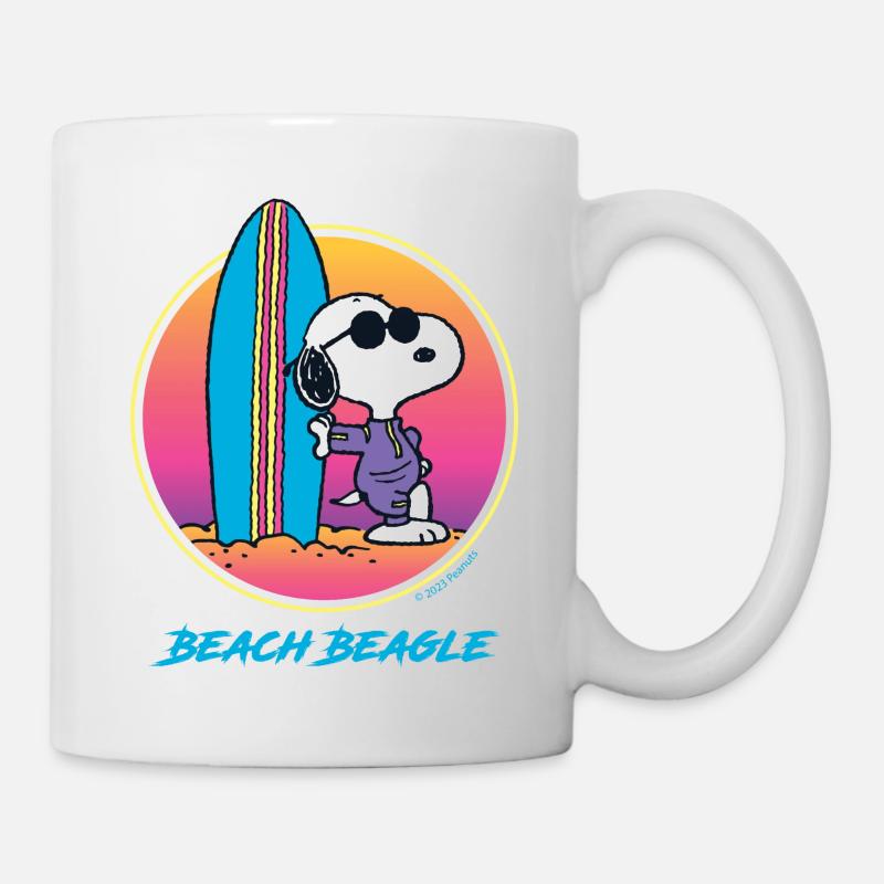 Peanuts Snoopy Beach Beagle - Mug - white