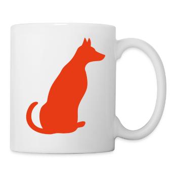 Hund - Tasse - Weiß - Rechts