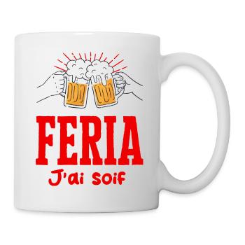 Feria alcool humour apéro bière - Mug blanc - blanc - Droite