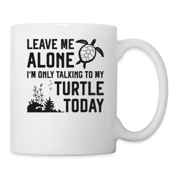 Tortue de mer Laissez-moi tranquille - Mug blanc - blanc - Droite