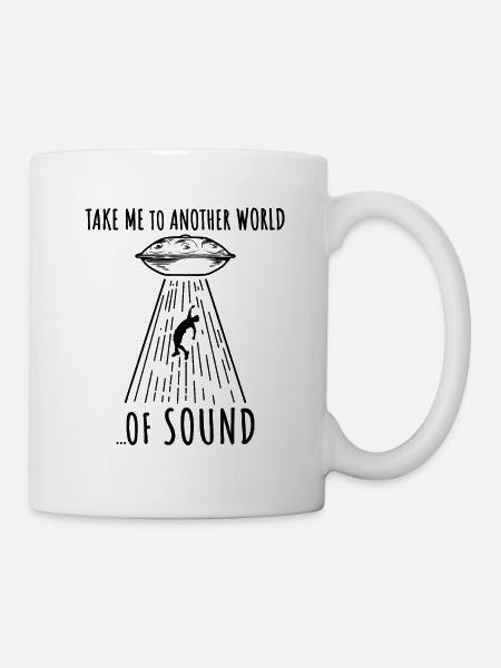 Funny Handpan UFO Player Handpan - Mug - white