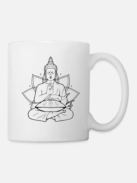 Handpan Buddha Spieler Spiritual Handpan - Tasse - Weiß