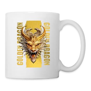 Dragon Or Fantaisie Mysticisme Magique Créature Animal - Mug blanc - blanc - Droite