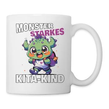 Kindergarten Kita Monsterstarkes Kita-Kind Monster - Tasse - Weiß - Rechts