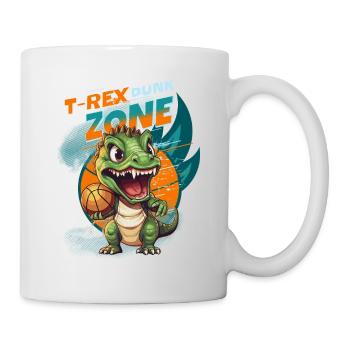 Basketball Dinosaure T-Rex Animal Player Cartoon - Mug blanc - blanc - Droite