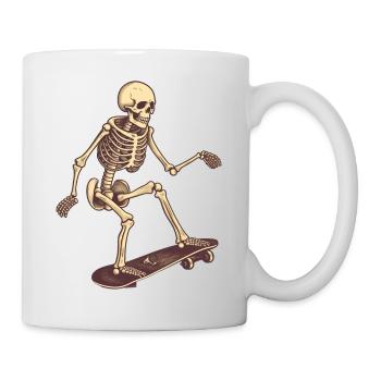 Skateboard Skeleton - Mug - white - Right