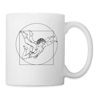 Lustiger Fallschirmspringer-Spruch Skydiver - Tasse - Weiß - Rechts