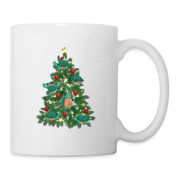 Sea Turtle Tortoise Christmas Tree - Mug - white - Right