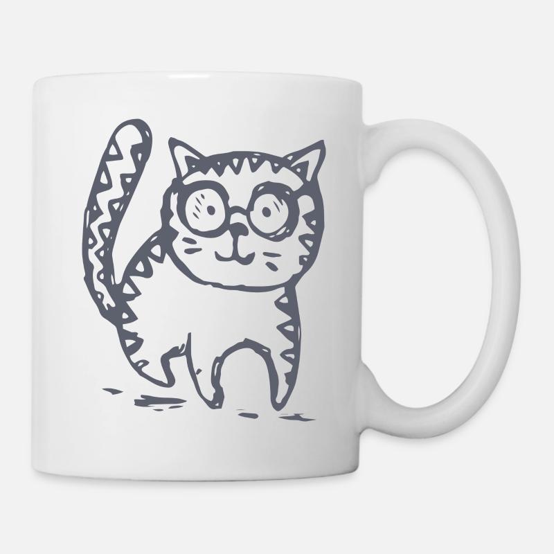 Katze - Tasse - Weiß