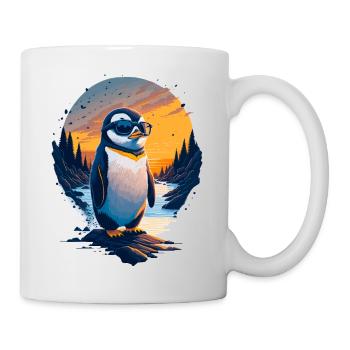 Pingouin mignon - Mug blanc - blanc - Droite