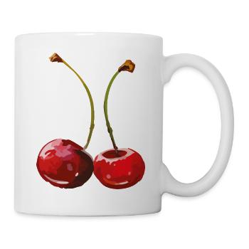 kirschen - Tasse - Weiß - Rechts