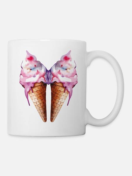 Glace 2 - Mug blanc - blanc