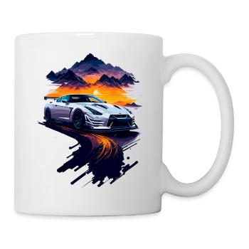 Voiture de sport - Mug blanc - blanc - Droite