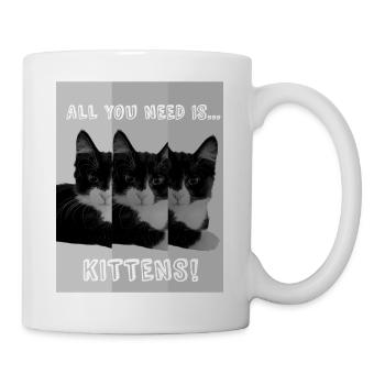 Kätzchen - Tasse - Weiß - Rechts