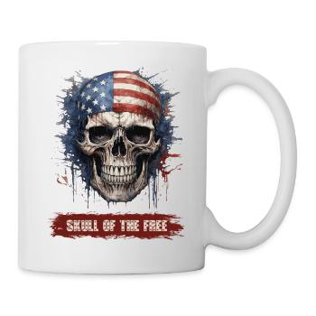 Skull of the Free - Tasse - Weiß - Rechts