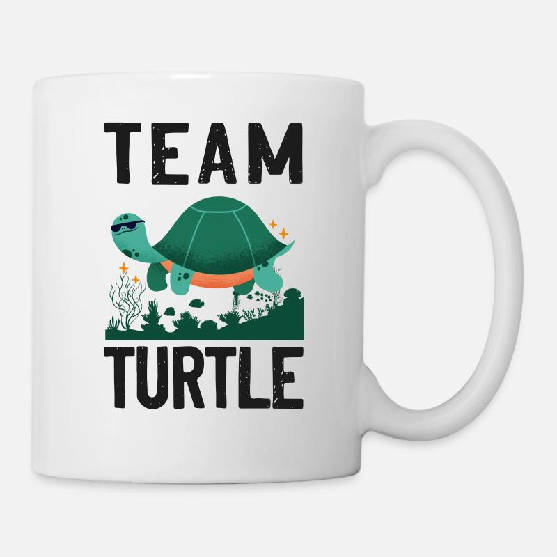 Sea Turtle Tortoise Team Turtle - Tasse - Weiß