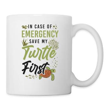 Sea Turtle Tortoise In Case Of - Mug - white - Right
