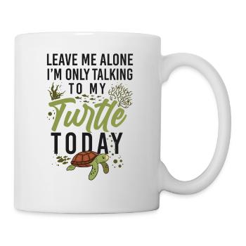 Tortue de mer Laissez-moi tranquille - Mug blanc - blanc - Droite