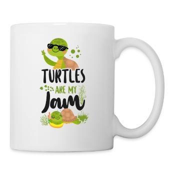 Sea Turtle Tortoise Sunglasses - Tasse - Weiß - Rechts