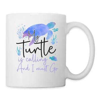Sea Turtle Tortoise Watercolor My - Mug - white - Right