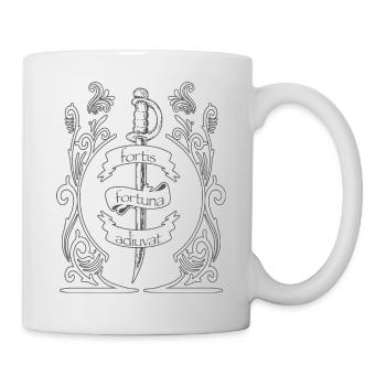 fortis fortuna adiuvat - Mug - white - Right