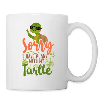 Sea Turtle Tortoise Sunglasses - Tasse - Weiß - Rechts