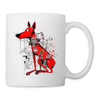 Loko le chien rouge - Mug blanc - blanc - Droite