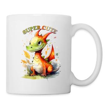Super Cute Dragon - Super süßer Drache - Tasse - Weiß - Rechts