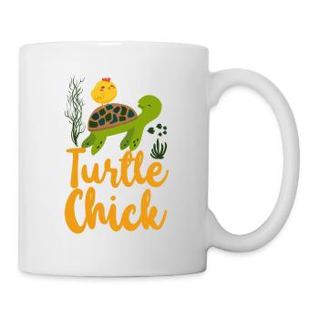 Sea Turtle Tortoise Chicken Turtle - Tasse - Weiß - Rechts