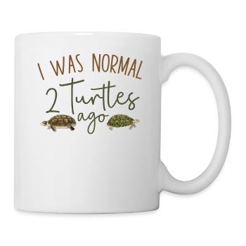 Sea Turtle Tortoise I Was Normal 2 - Tasse - Weiß - Rechts