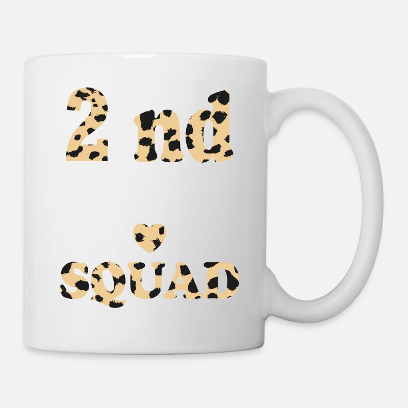 Cadeaux d’enseignant Leopard 2nd Grade - Mug blanc - blanc