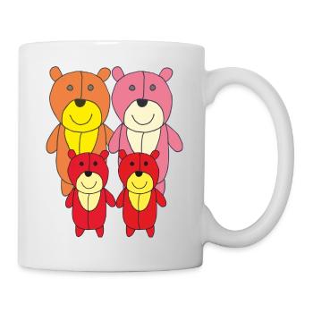 bären family - Tasse - Weiß - Rechts