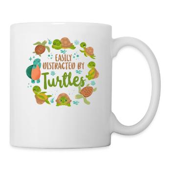 Sea Turtle Tortoise Easily - Tasse - Weiß - Rechts