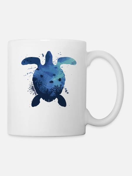 Sea Turtle Tortoise - Tasse - Weiß