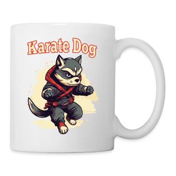 Karate Dog - Tasse - Weiß - Rechts