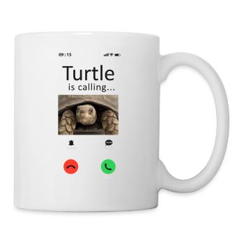 Sea Turtle Tortoise Phone Display - Mug - white - Right
