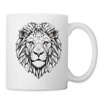 Lion Geometric - Mug - white - Right