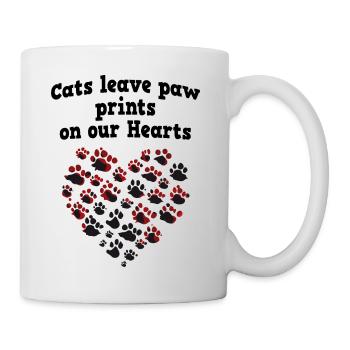 Cœur de chat - Mug blanc - blanc - Droite