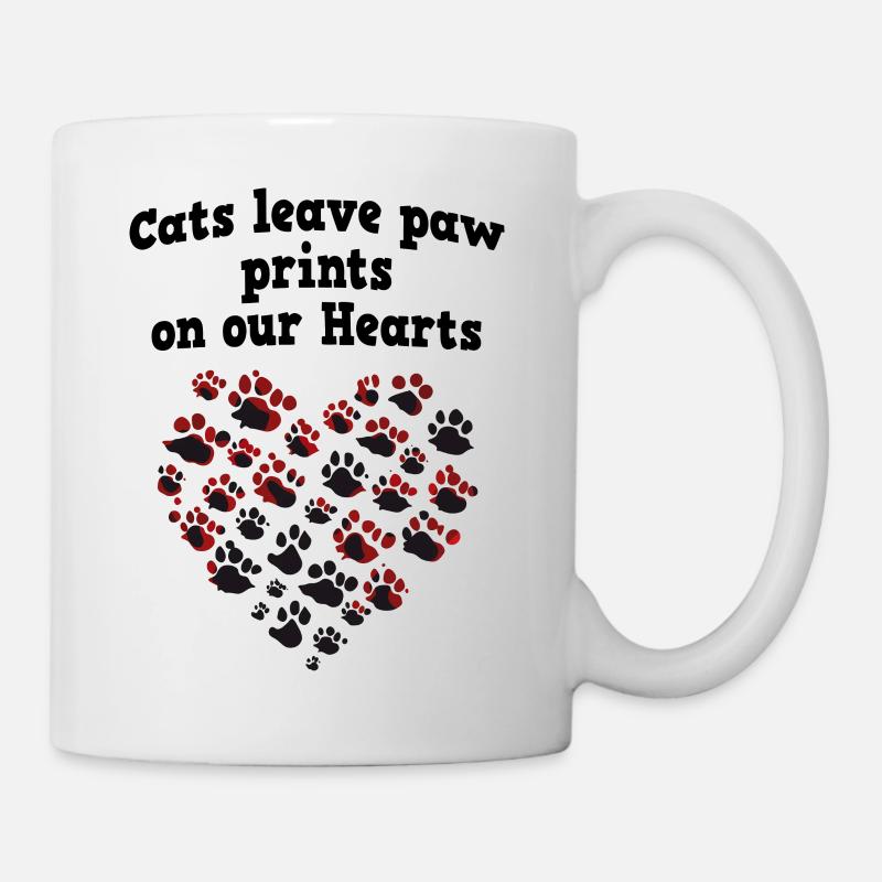 Cœur de chat - Mug blanc - blanc