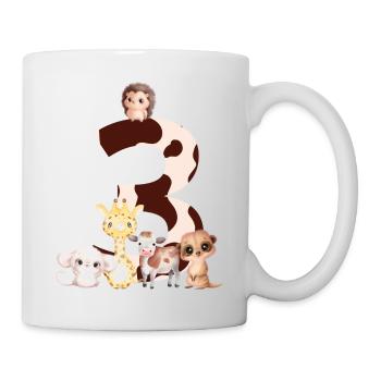 3rd anniversary - third anniversary animals - Mug - white - Right