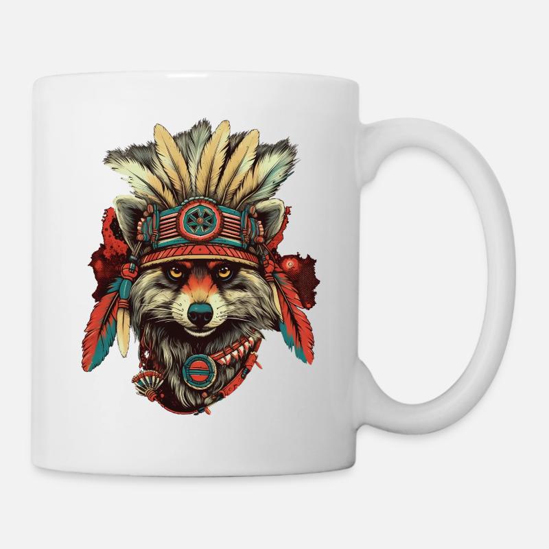 Indian Raccoon - Mug blanc - blanc