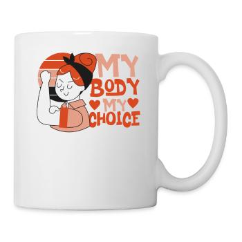 Feminist My Body My Choice - Mug - white - Right