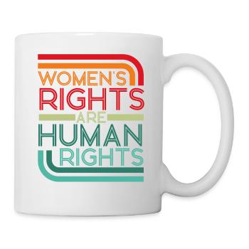 Feminist Retro Women's Rights Are - Tasse - Weiß - Rechts
