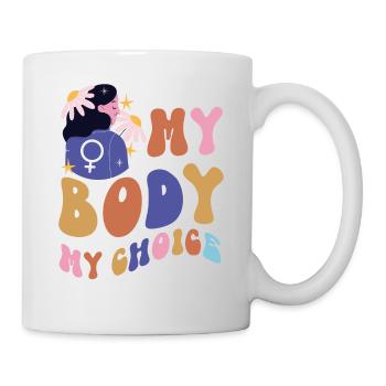 Féministe Mon corps Mon choix - Mug blanc - blanc - Droite