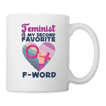 Feminist Heart Feminist Is My - Mug - white - Right