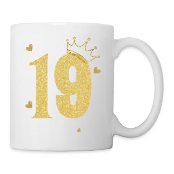 19th Anniversary Golden Crown - Mug - white - Right