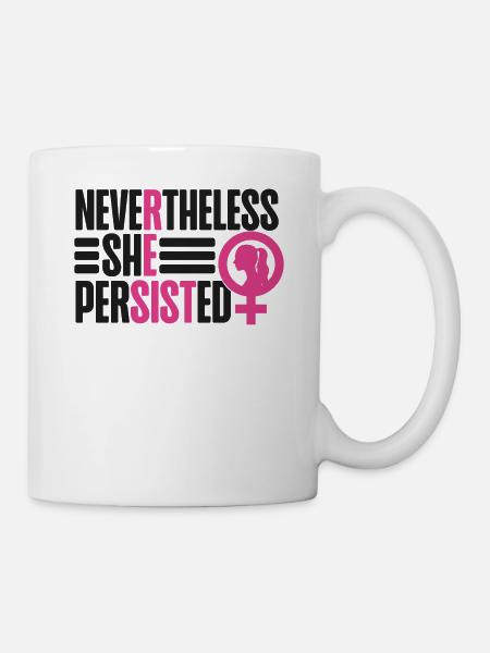 Féministe néanmoins elle - Mug blanc - blanc