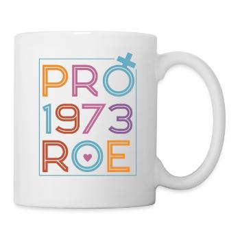 Féministe Pro 1973 Roe - Mug blanc - blanc - Droite